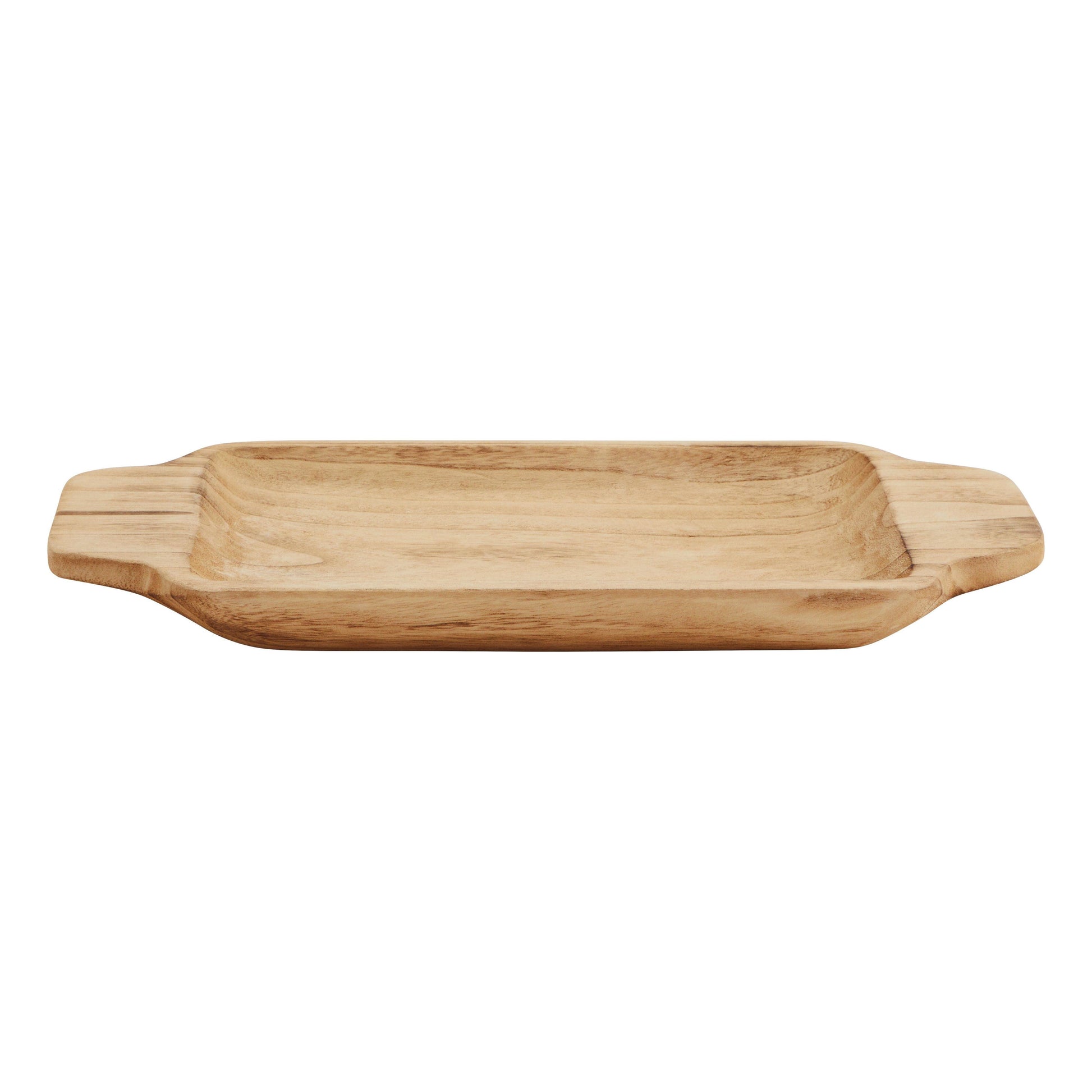 Rechteckiges Holztablett