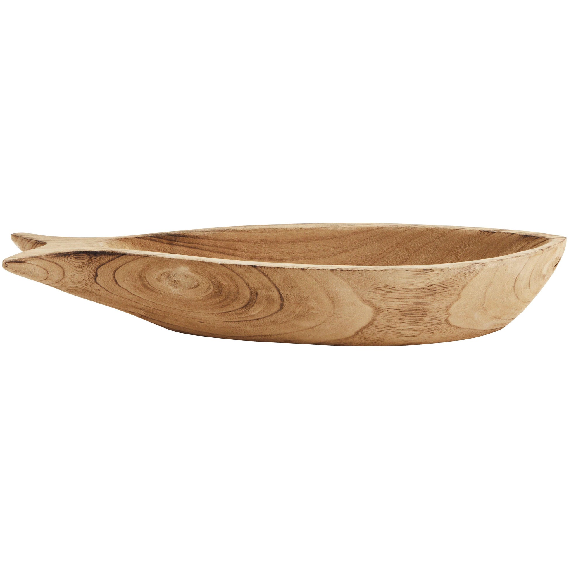Tiefes Fischtablett aus Holz