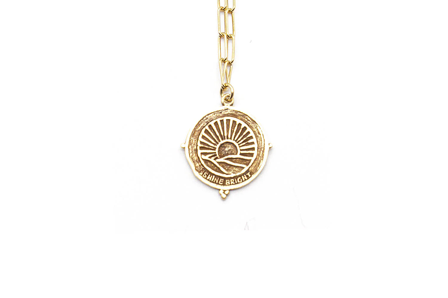 Kette - Paperclip mini Sun