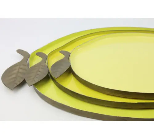 Tablett 3er Set Zitrone