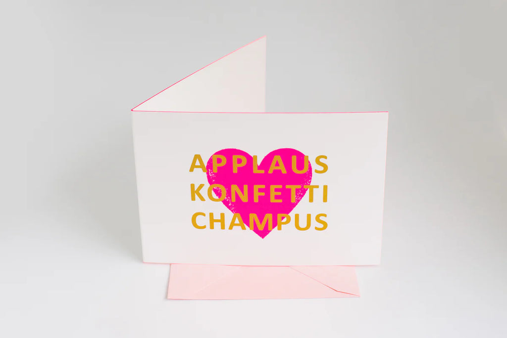 Karte von Rike Applaus Konfetti Champus