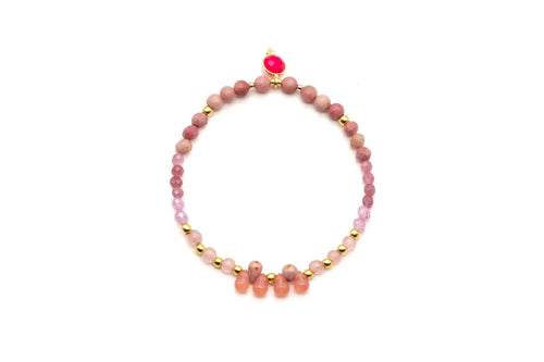 Armband  A25Drops Rose