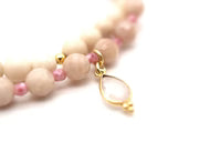 Armband A25 Mala Twin Creme Rose