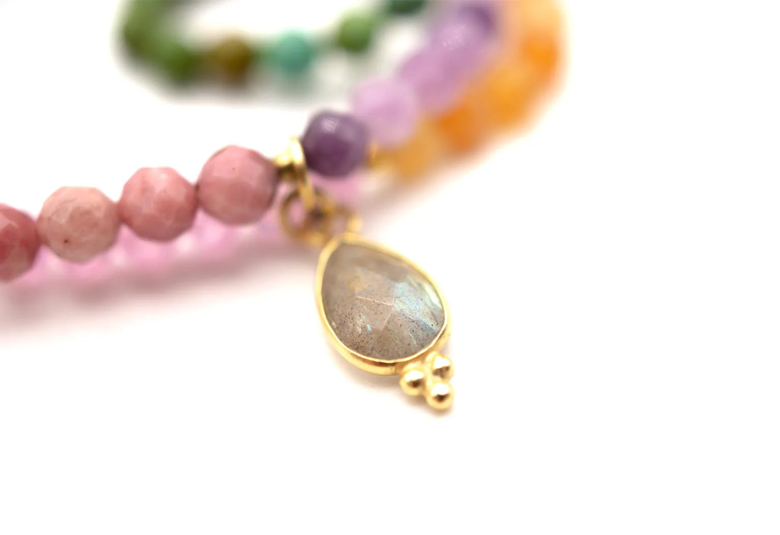 Armband Mala Twin Purple Pash