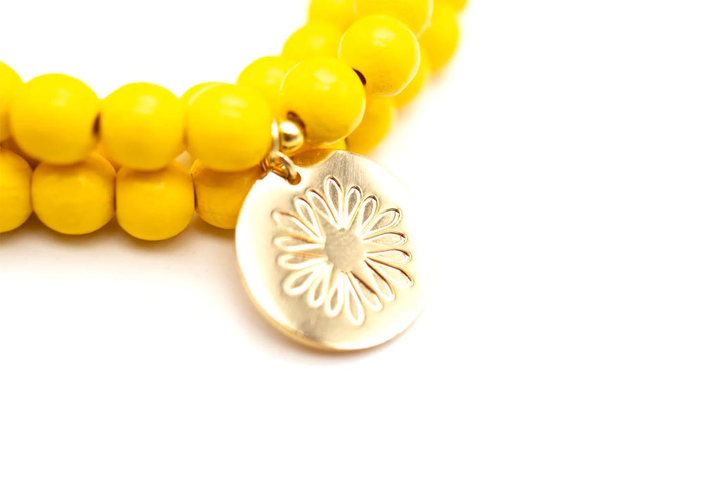 Armband - Mala Triple Lemon