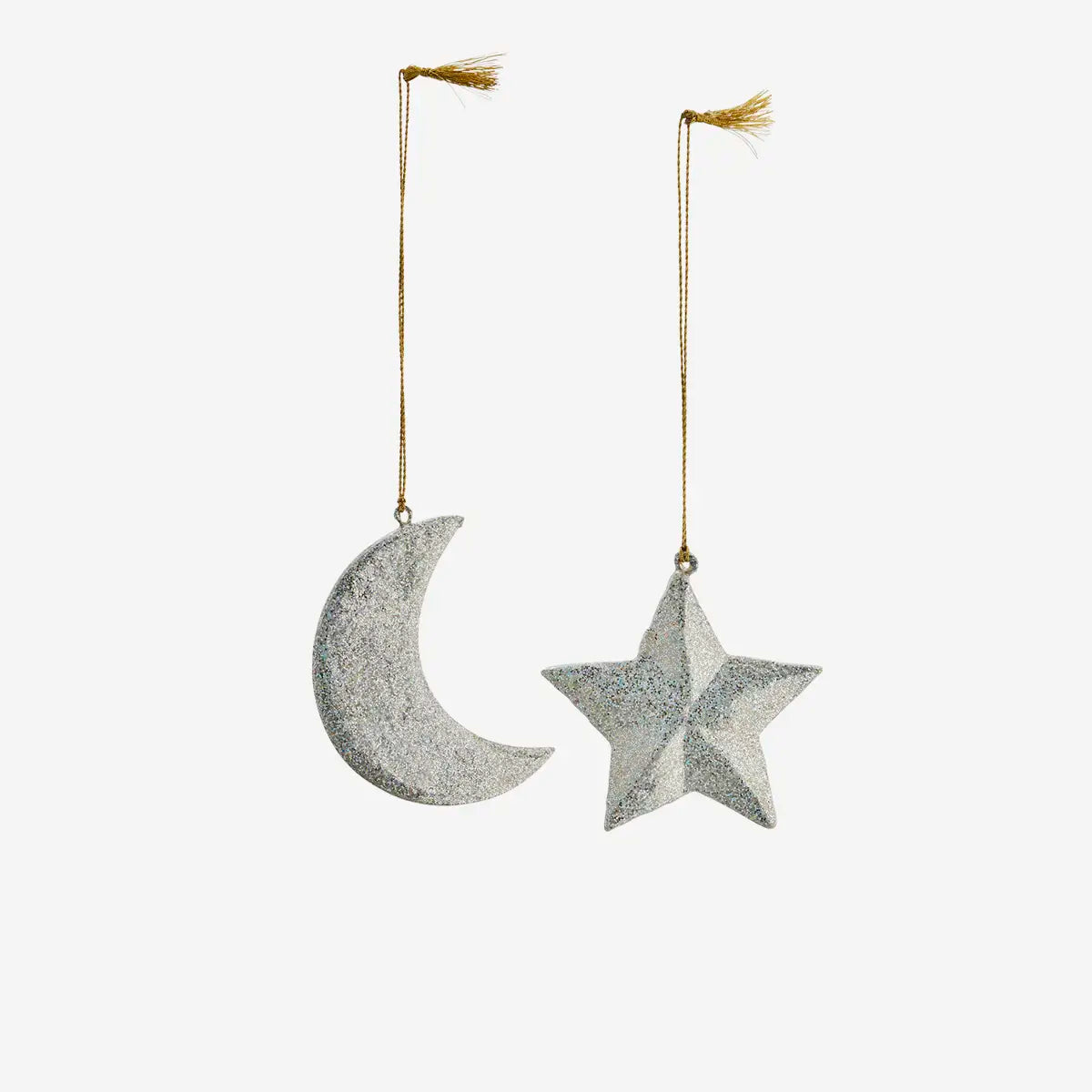 Handgemachte Glitzerornamente