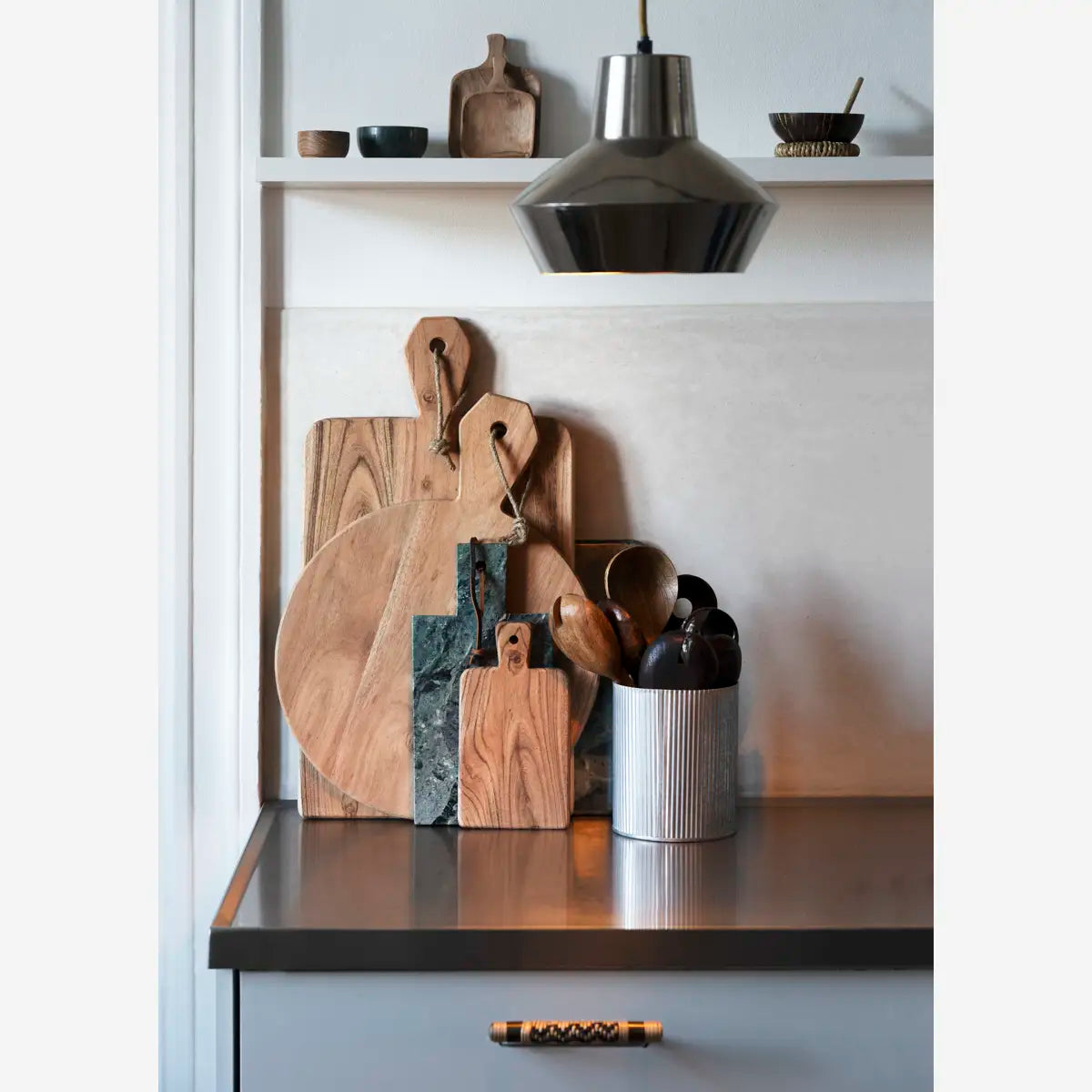 2er-Set kleine Holztabletts