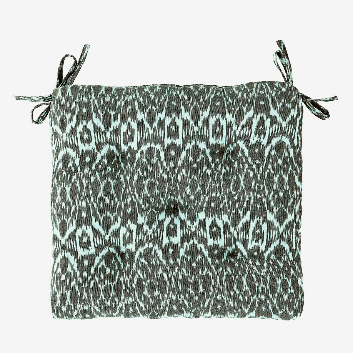 Stuhlkissen im Ikat-Stil