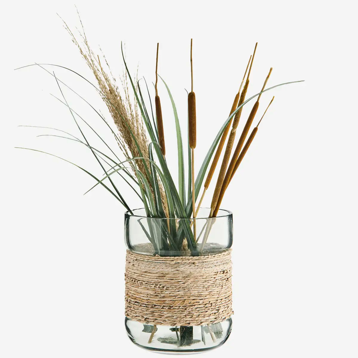 Glass vase w/ cane
