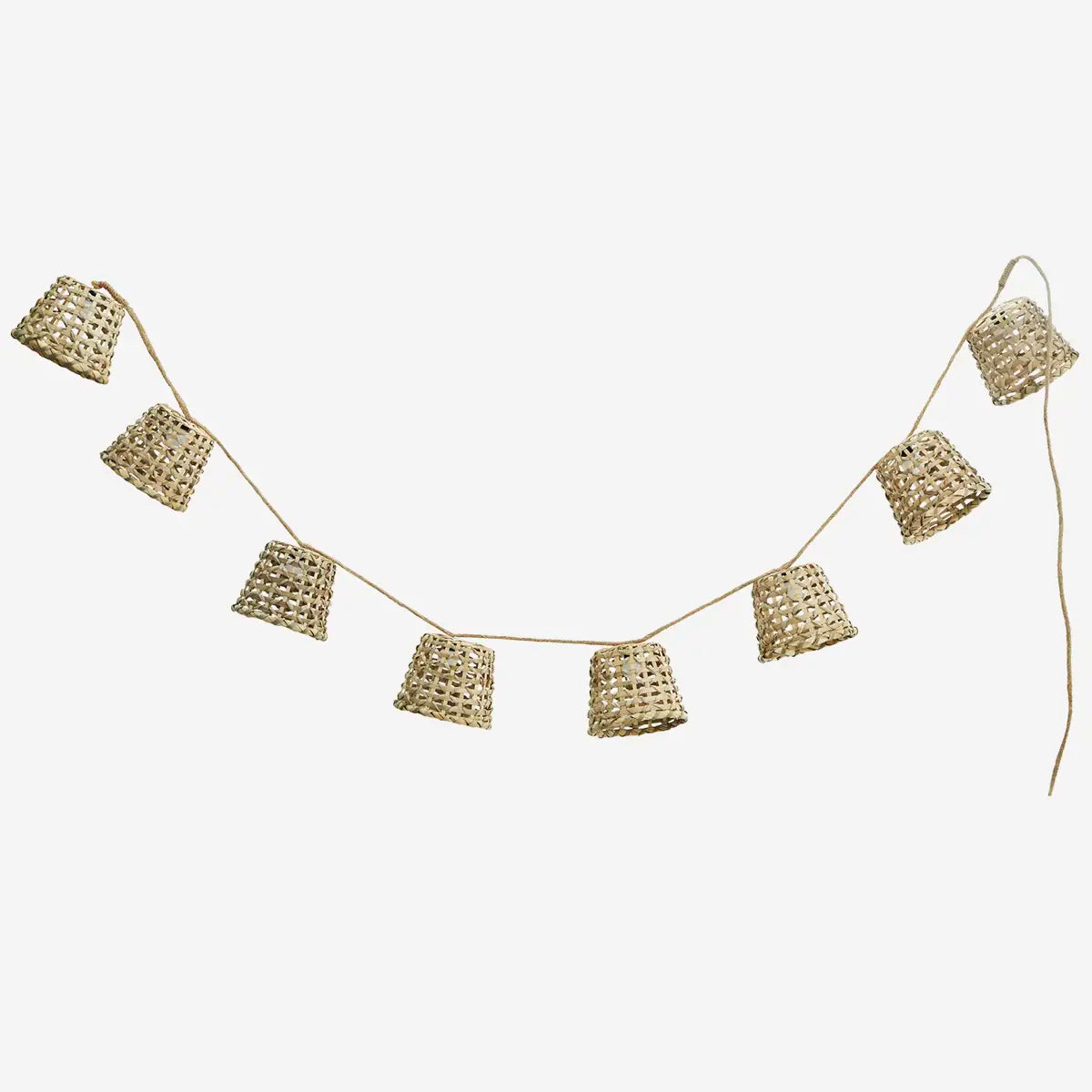 Drahtlichter mit Bambusschirmen