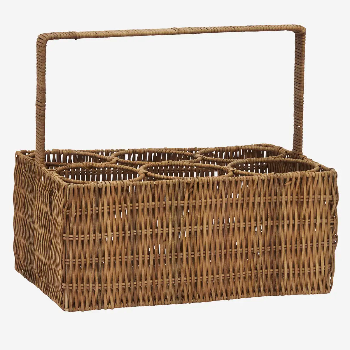 Flaschenhalter aus Rattan